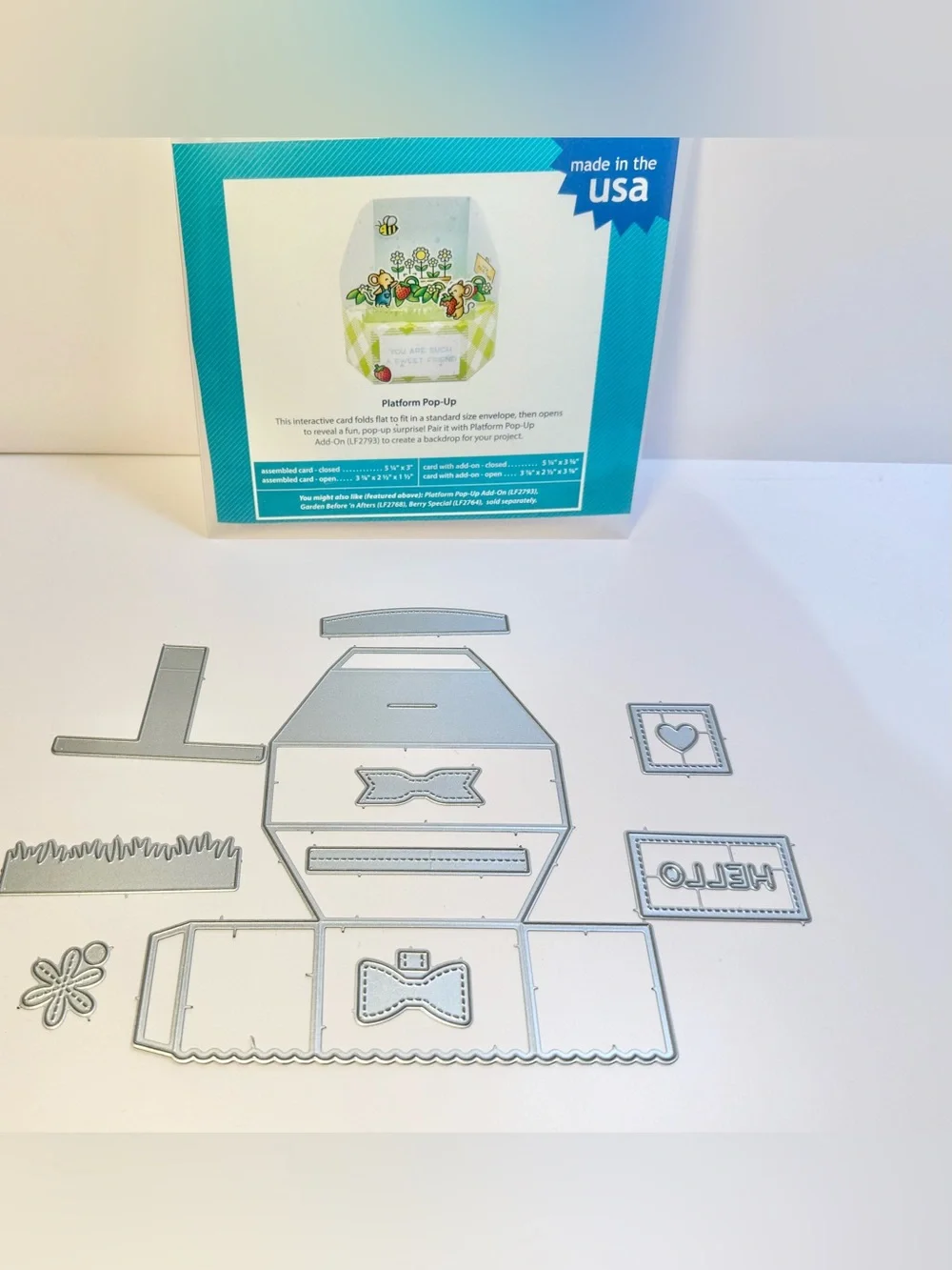 Lawn Fawn plat form pop up lawn cuts custom craft dies